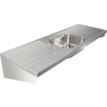 Twyford Sola lay-on kitchen sink with centre basin