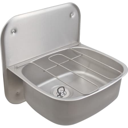 Twyford Sola cleaner sink with high back and hinged grating