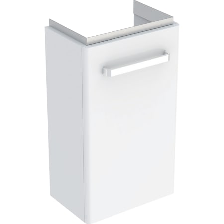 Geberit Selnova Compact spintelė praustuvui mažiems vonios kambariams, su vienomis durelėmis, kompaktiško gylio