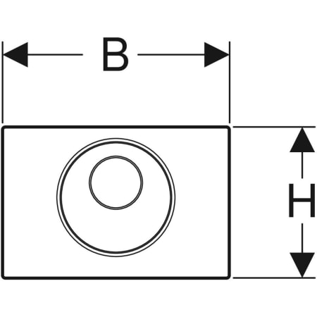 Geberit WC-Steuerung elektronisch, Netzbetrieb, für Sigma UP-Spülkasten 12 cm, mit Sigma10 Betätigungsplatte, Round, automatisch / berührungslos / manuell - Für Netzbetrieb, für Geberit Sigma UP-Spülkästen 12 cm