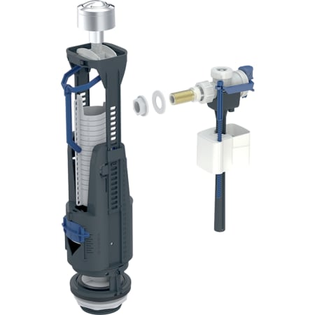 Geberit garnitura tip 240-333, dvokoličinsko ispiranje, bočni priključak za vodu, 3/8", sa mesinganim navojem