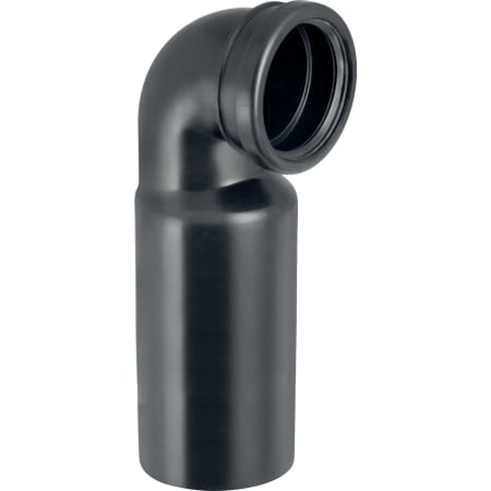 Geberit HDPE connection bend 90° with lip seal, extended, for wall-hung WC