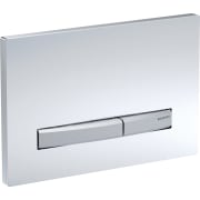 Geberit actuator plate Sigma50 for dual flush, metal colour chrome-plated