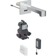 Geberit Brenta wastafelkraan wandmontage, batterijvoeding, voor inbouw-functiebox