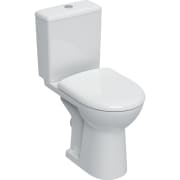 Pack WC au sol Geberit Renova Comfort avec réservoir attenant, sortie horizontale, surélevé, Rimfree, avec abattant WC
