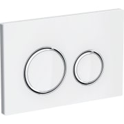 Geberit actuator plate Sigma21 for dual flush, metal colour chrome-plated