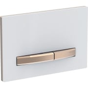 Geberit actuator plate Sigma50 for dual flush, metal colour red gold