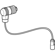 Câble de raccordement Geberit pour capteur de débit volumique interne, pour rinçage forcé hygiénique dans le réservoir à encastrer