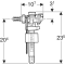 Image of Fill valves for universal flushing cisterns - GEBERIT