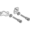 Set of wall anchors for single installation, for Geberit Duofix element for wall-hung WC, with concealed cistern 8 cm -
