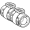 Manchon Geberit FlowFit — Dessin coté en perspective
