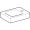 Lave-mains Geberit iCon — Dessin coté en perspective