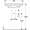 Lavabo pour meuble Geberit ONE CleanDrain — Plan coté de face