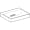 Lavabo Geberit ONE CleanDrain — Dessin coté en perspective
