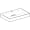 Lavabo Geberit ONE CleanDrain — Dessin coté en perspective