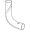 Coude Geberit HDPE BottomTurn — Dessin coté en perspective