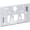 Cadre de fixation Geberit pour plaque de déclenchement Sigma70, angulaire, chrome mat — Vue du produit