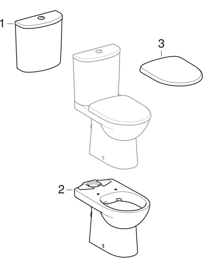 Põrandapealse WC-poti komplektid (Geberit Selnova)