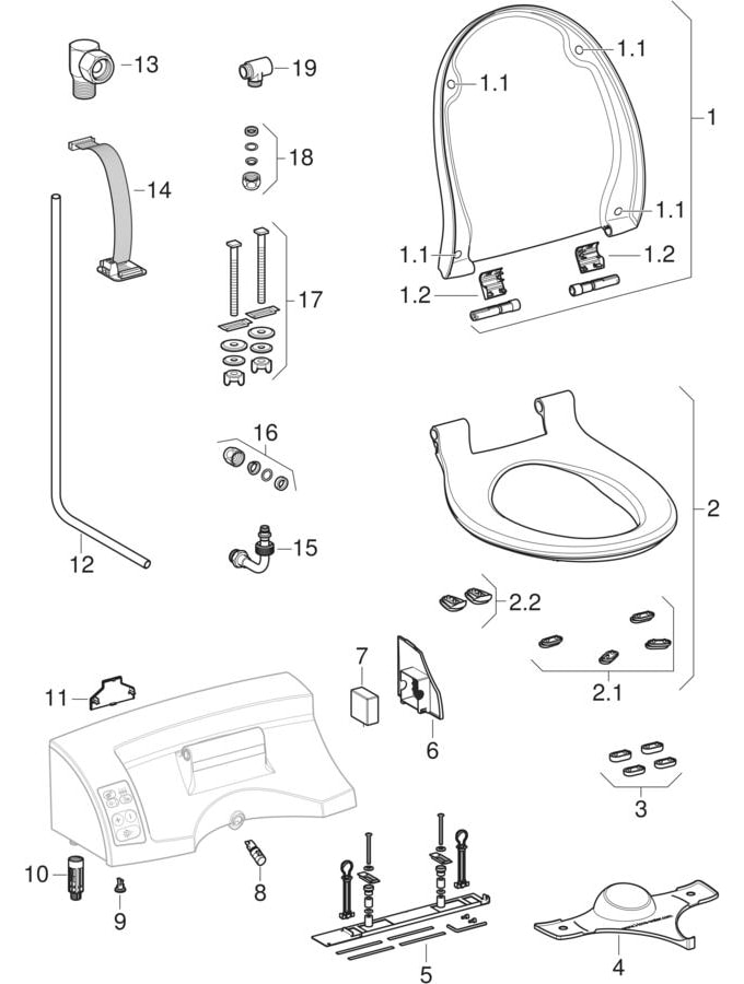 Geberit AquaClean 5000 WC tuš WC sedište