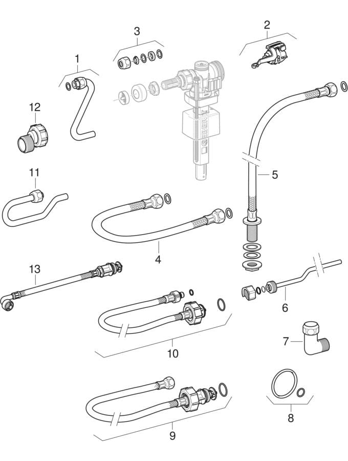 Robinets flotteurs type 383, alimentation latérale