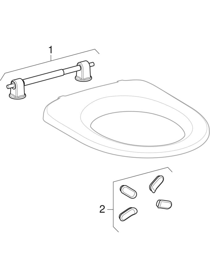 Lunettes de WC (Geberit Abalona, iCon, Levada, Selnova Comfort, Paracelsus 2)