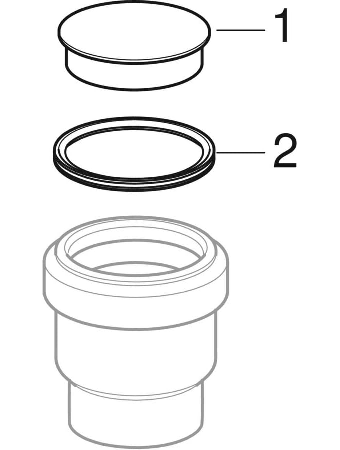Geberit PE ring seal sockets with lip seal