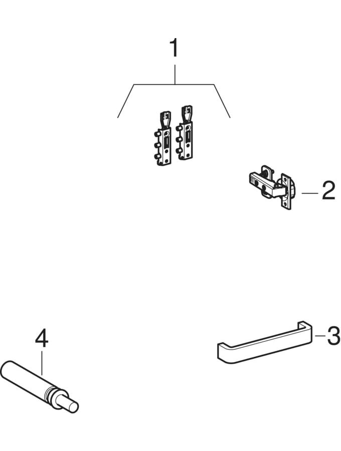 Cabinets for washbasin (Geberit Renova)