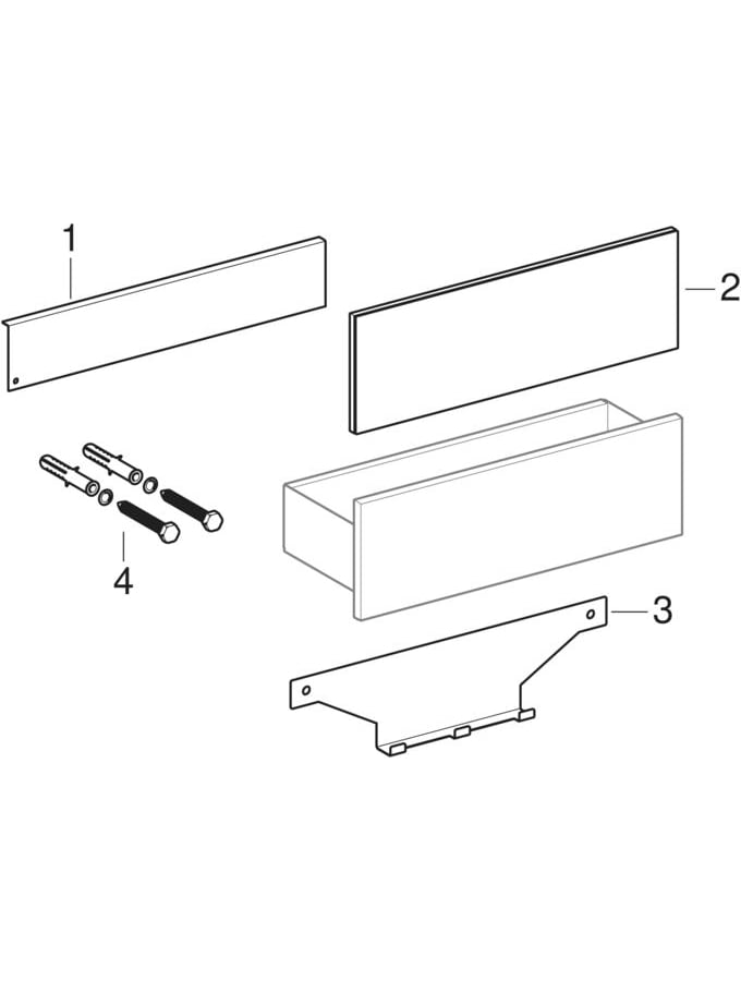 Wall shelves (Geberit Acanto)