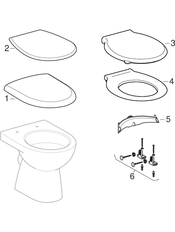 Floor-standing WCs (Geberit Renova)
