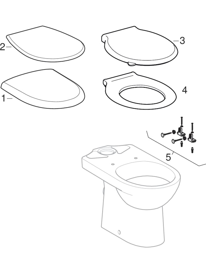 Staande wc's (Geberit Renova)