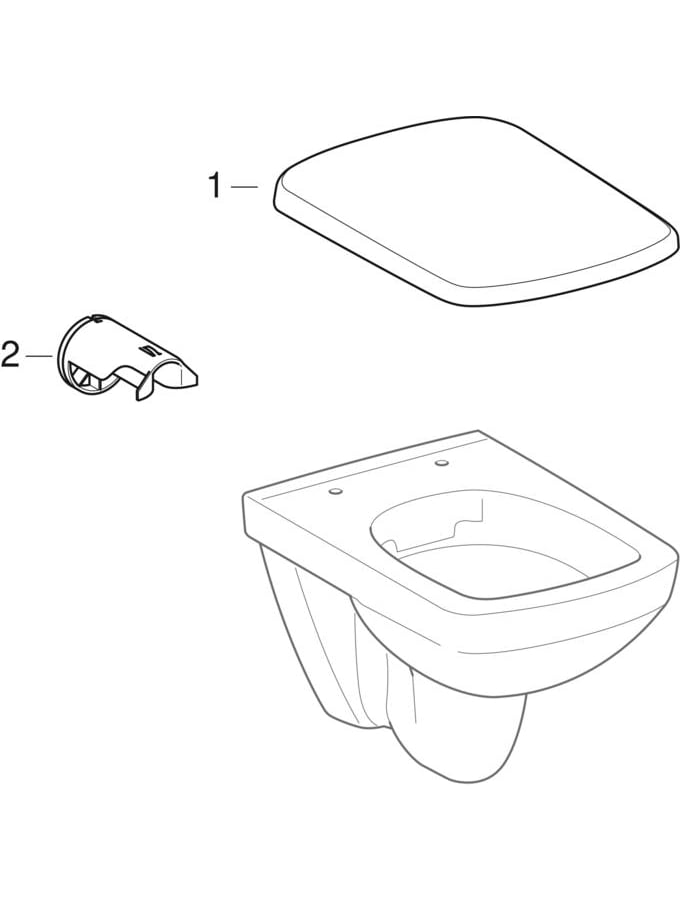 Seinapealsed WC-potid Rimfree (Geberit Selnova Compact)
