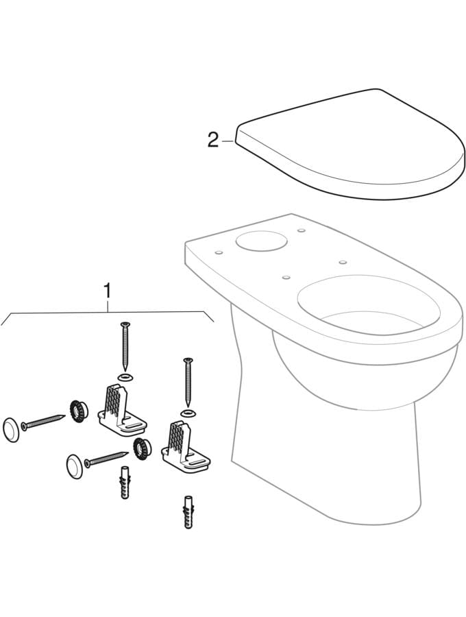 Floor-standing WCs (Geberit 300, 300 Comfort)