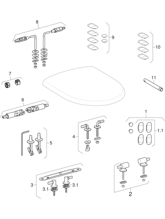 WC-Sitze (Geberit Renova, Renova Nr. 1, Prima, Prima Compact, 280)