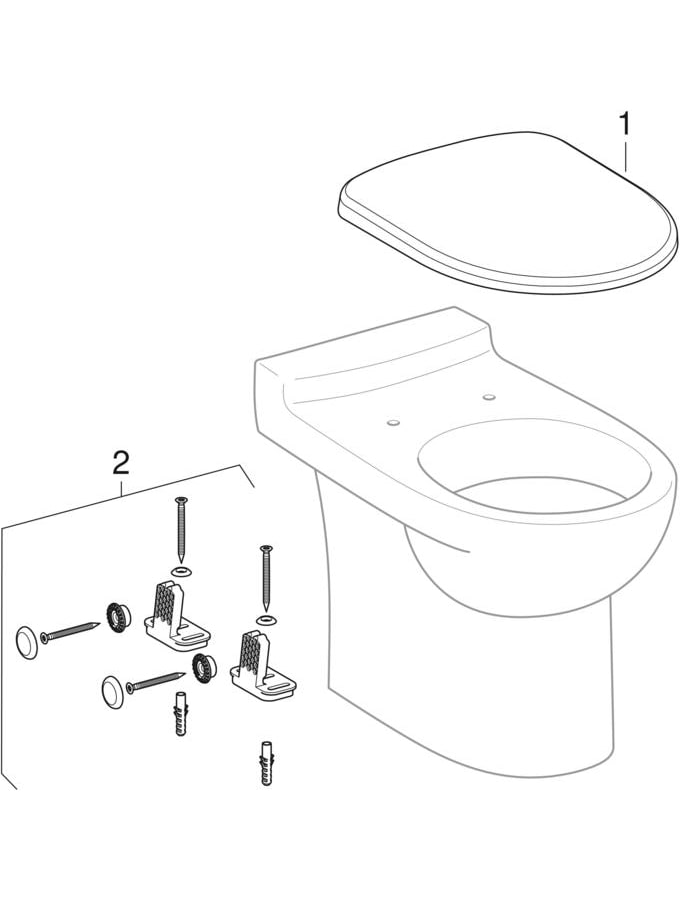 Stojace WC (Geberit Prima)