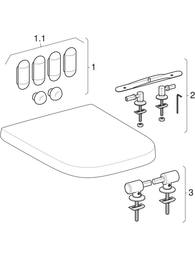 WC sedátka (Geberit Renova Plan)