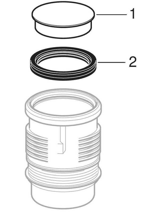 Geberit Silent-db20 repair sockets with double flange