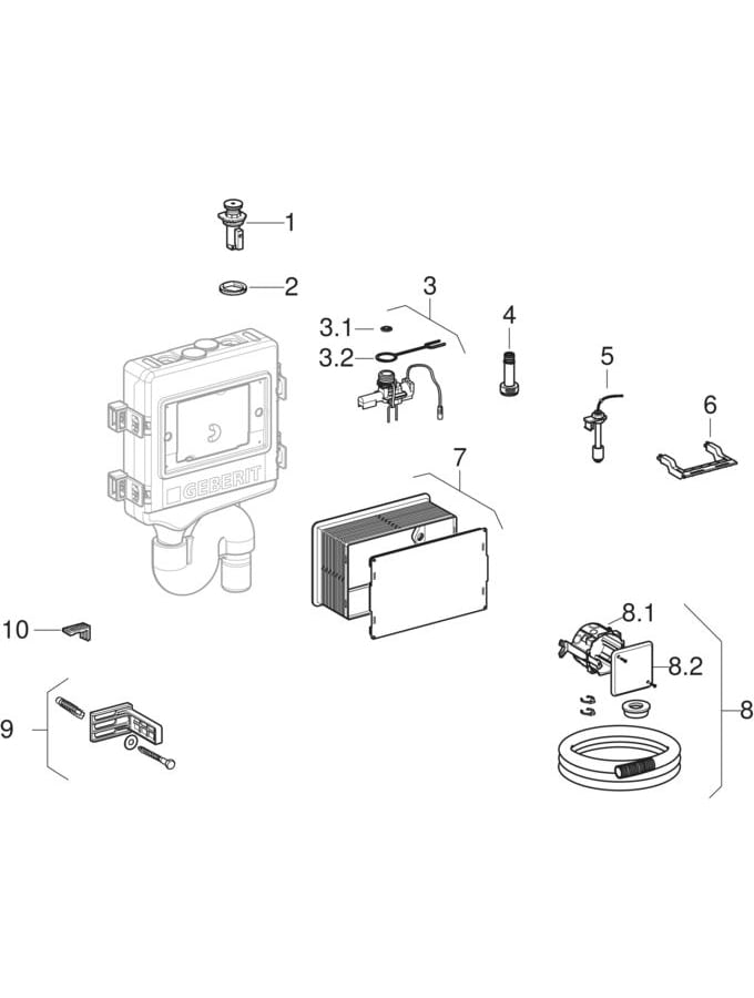 HS10 hygieniahuuhtelulaitteet 24 V