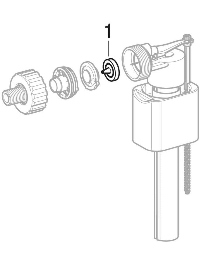 Впускні клапани типу 330, підведення води збоку або знизу