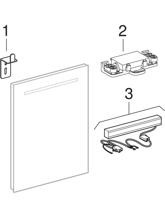 Ogledala sa osvetljenjem (Geberit Renova Compact, Renova Nr. 1 Comprimo, Prima Style, 320)