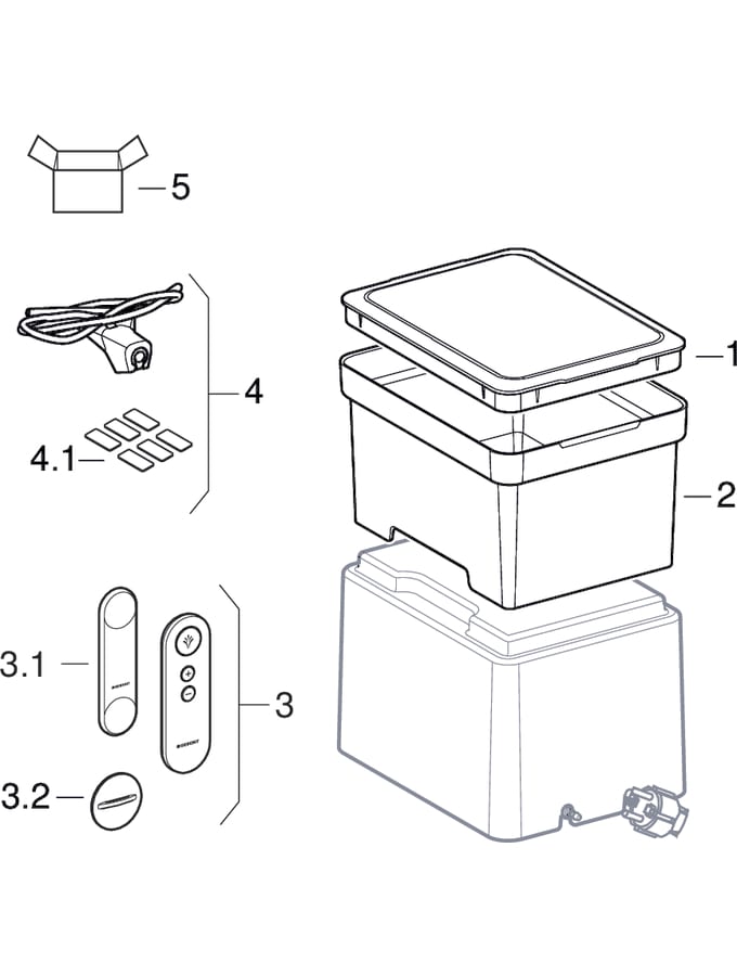 Dispositif d'appoint pour WC Geberit AquaClean Cama