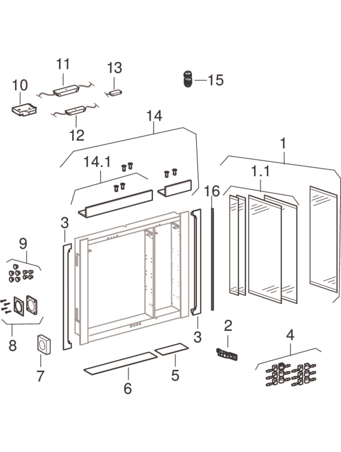 Mirror cabinets (Geberit ONE)