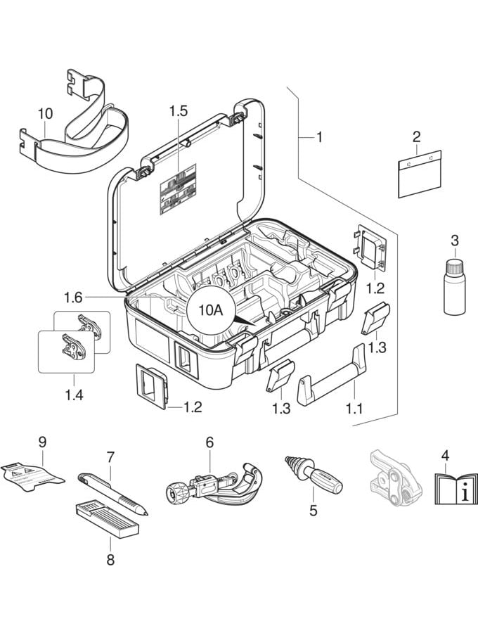 Geberit Mepla sets of pressing jaws [1]