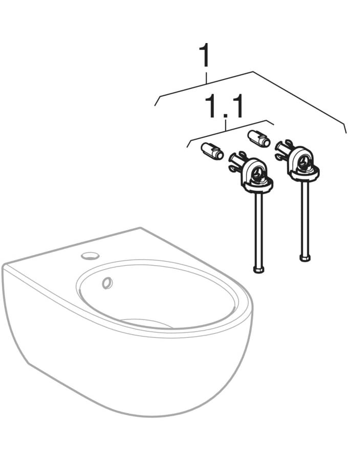 Hangbidets (Geberit Selnova)