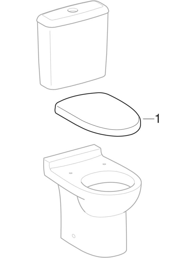 Pack WC au sol avec réservoir attenant (Geberit Prima)