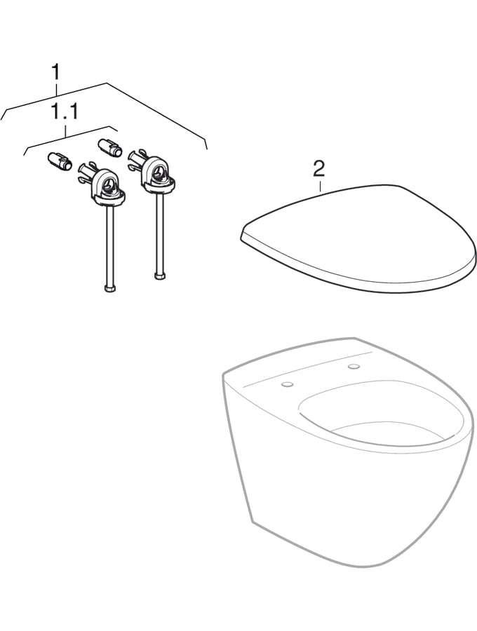 Vegghengte toaletter (Ifö/IDO/Porsgrund Sign Art 6775, Seven D Image 20)