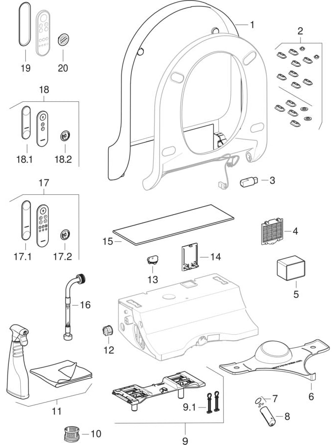 Geberit AquaClean Tuma WC enhancement solutions
