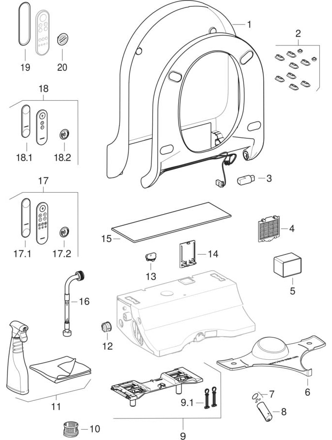 Module de WC Geberit AquaClean Tuma