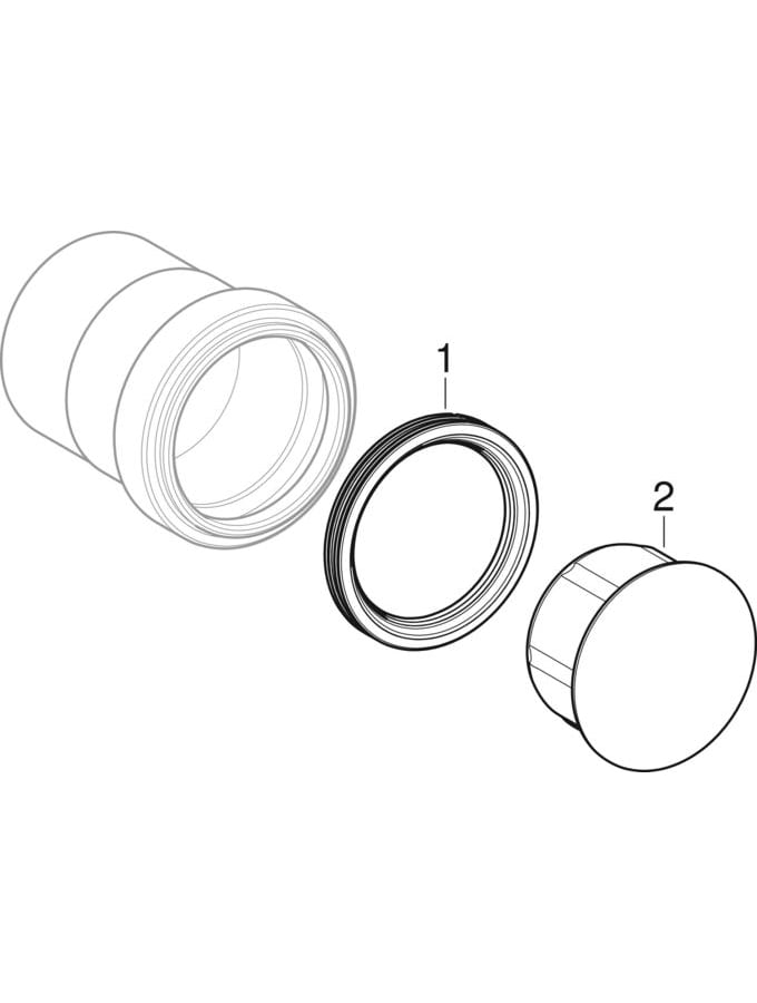 Geberit Silent-db20 connection ring seal sockets, reduced