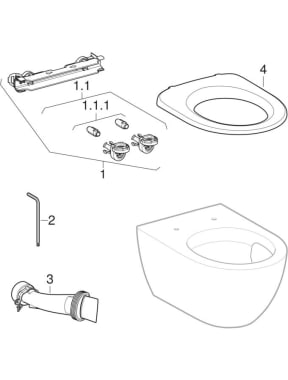 Wand-WCs TurboFlush (Geberit Acanto)