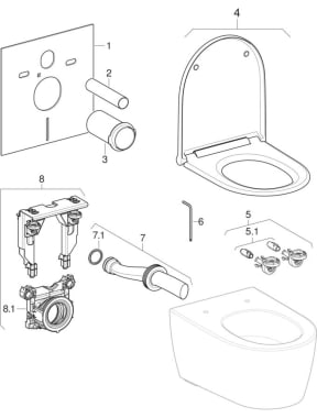 WC sospesi (Geberit ONE)
